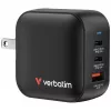 Verbatim Mini Caricabatterie GaN 70W 3 porte spina US con adattatori EU e UK