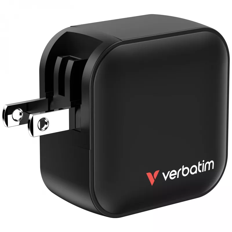 Verbatim Mini Caricabatterie GaN 70W 3 porte spina US con adattatori EU e UK