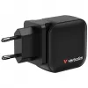 Verbatim Mini Caricabatterie GaN 70W 3 porte spina US con adattatori EU e UK