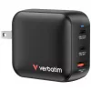Verbatim Caricabatterie GaN 100W universale Nero ricarica rapida AC uso interno