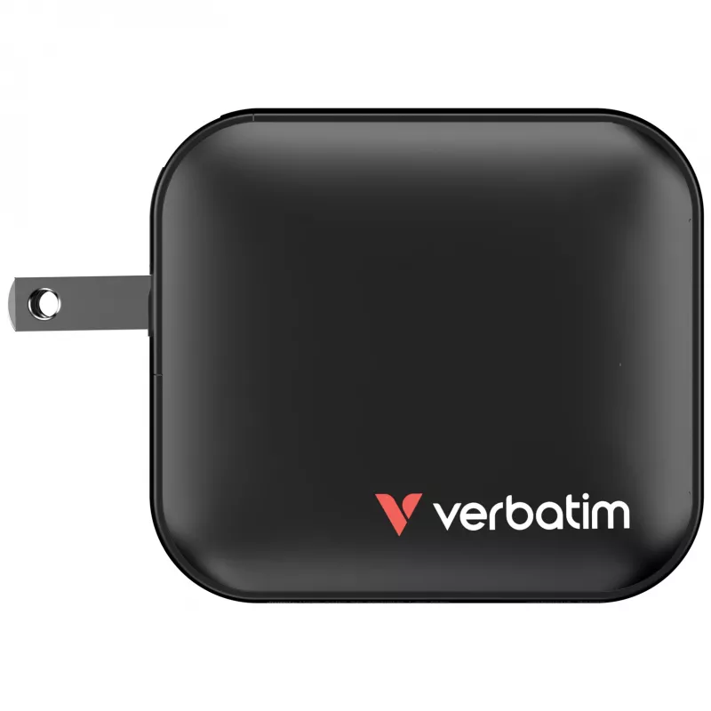 Verbatim Caricabatterie GaN 100W universale Nero ricarica rapida AC uso interno