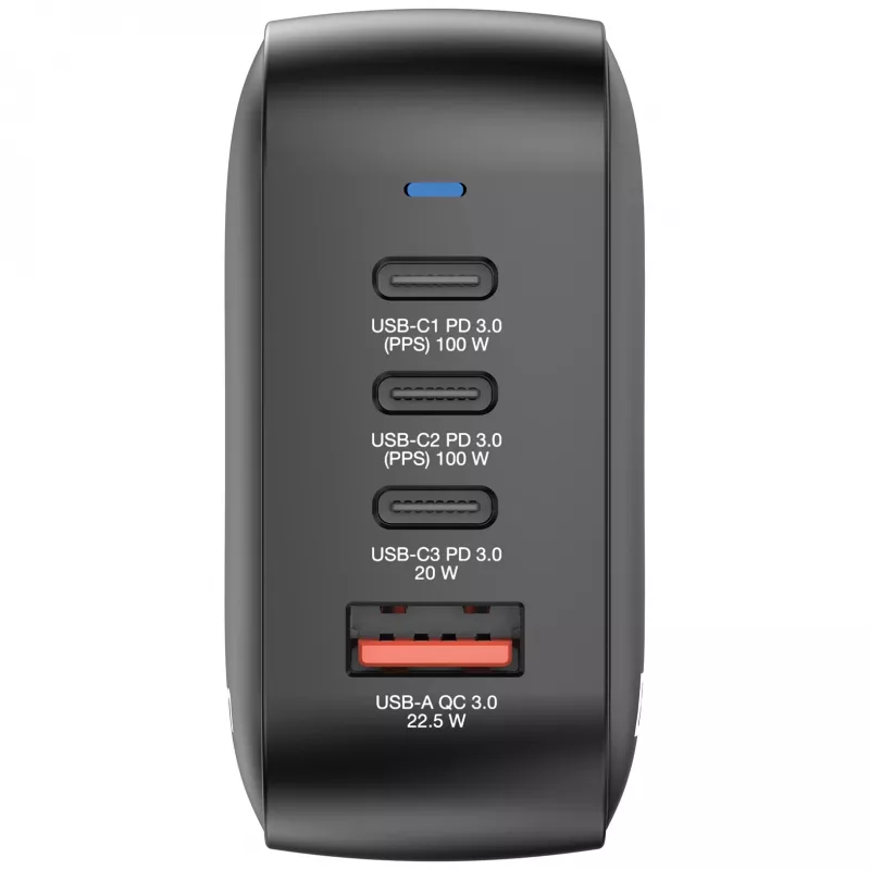 Verbatim Mini Caricabatterie GaN 100W 4 porte spina US con adattatori EU e UK