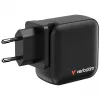 Verbatim Mini Caricabatterie GaN 100W 4 porte spina US con adattatori EU e UK