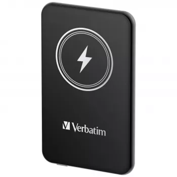 Powerbank VERBATIM Charge 'n' Go 5000 mAh magnetico wireless, Nero