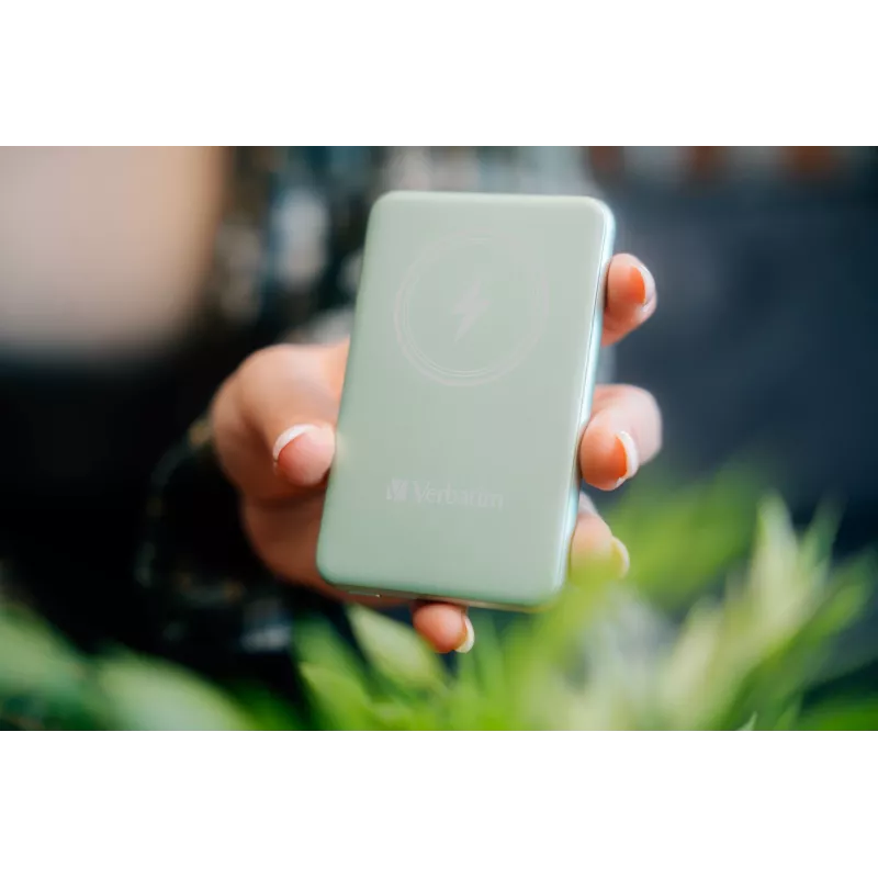 Verbatim Charge 'n' Go Powerbank wireless magnetico 5000 mAh Verde