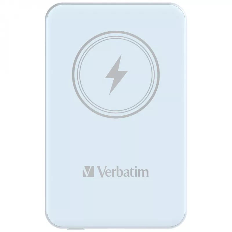 Verbatim Charge 'n' Go Powerbank wireless magnetico 5000 mAh Blu
