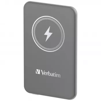 Verbatim Charge 'n' Go Powerbank wireless magnetico 5000mAh Grigio