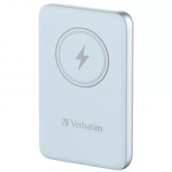Verbatim Charge 'n' Go Powerbank wireless magnetico 10000mAh Blu
