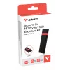 Verbatim Kit case per SSD M.2 NVMe, case per SSD, M.2, PCI Express, 10 Gbit/s, connettività USB, Nero, Rosso