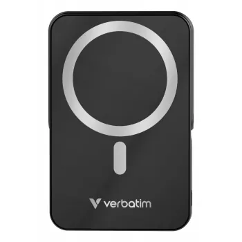 Verbatim Charge 'n' Go Powerbank wireless magnetico con supporto – 10000 mAh Nero
