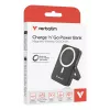 Verbatim Charge 'n' Go Powerbank wireless magnetico con supporto – 10000 mAh Nero