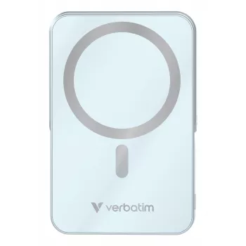 Verbatim Charge 'n' Go Powerbank wireless magnetico con supporto – 10000 mAh Blu