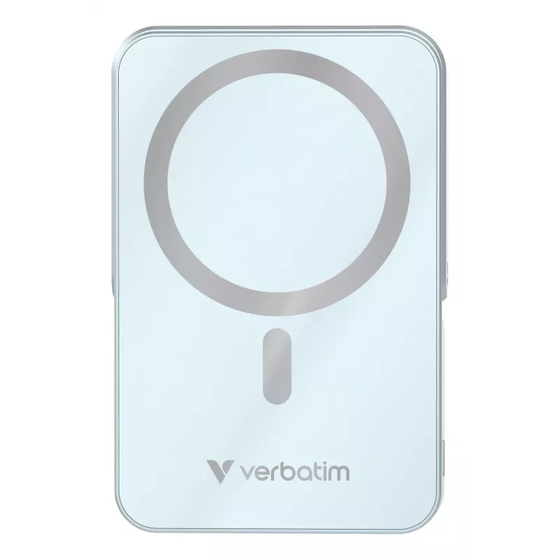 Verbatim Charge 'n' Go Powerbank wireless magnetico con supporto – 10000 mAh Blu
