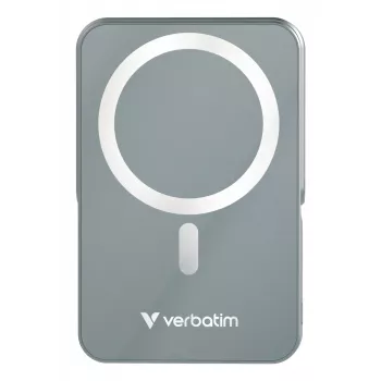 Verbatim Charge 'n' Go Powerbank wireless magnetico con supporto – 10000 mAh Grigio