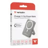 Verbatim Charge 'n' Go Powerbank wireless magnetico con supporto – 10000 mAh Grigio