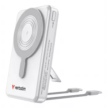 Verbatim Charge'n'Go 2C e display Powerbank 10000 mAh Argento