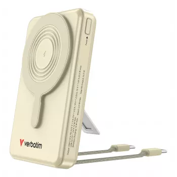 Verbatim Charge'n'Go 2C e display Powerbank 10000 mAh Oro, 10000 mAh, Litio-polimero (LiPo), Power Delivery 3.0, Quick Charge 3.0, ricarica wireless, 3,85 V, 52 W