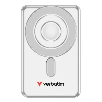 Verbatim Charge'n'Go 2C Powerbank 5000 mAh Argento, 5000 mAh, Litio-polimero (LiPo), Adaptive Fast Charging, Power Delivery 3.0, Quick Charge 3.0, ricarica wireless, 3,85 V, 20 W