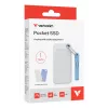 Verbatim Pocket SSD USB 3.2 Gen 2 1 TB Bianco/Azzurro incl. due custodie in gomma