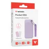 Verbatim Pocket SSD USB 3.2 Gen 2 1TB Viola incl. due custodie in gomma