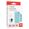 Verbatim Pocket SSD USB 3.2 Gen 2 1 TB Polar Blue incl. due custodie in gomma