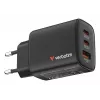 Verbatim Essentials caricabatterie GaN 65W spina EU nero, uso interno, AC, 20 V, nero