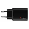 Verbatim Essentials caricabatterie GaN 65W spina EU nero, uso interno, AC, 20 V, nero