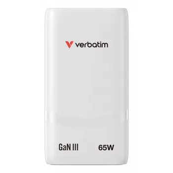 Verbatim Fold 'n' Go caricabatterie GaN 65W spina EU bianco