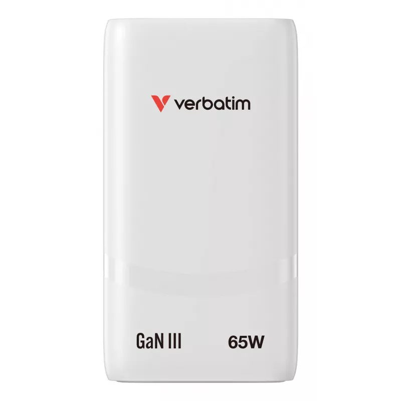 Verbatim Fold 'n' Go caricabatterie GaN 65W spina EU bianco