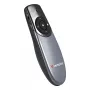 Verbatim Focus presentatore wireless con puntatore laser rosso, RF, USB, 30 m, nero, argento