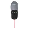 Verbatim Focus presentatore wireless con puntatore laser rosso, RF, USB, 30 m, nero, argento