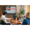 Verbatim Focus presentatore wireless con puntatore laser rosso, RF, USB, 30 m, nero, argento