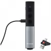 Verbatim Agenda presentatore wireless con puntatore laser rosso, RF, USB, 100 m, nero, argento