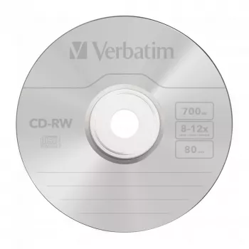 Verbatim CD-RW 12x 700 MB 10 pz.