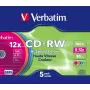 Verbatim CD-RW Colour 12x 700 MB 5 pezzi