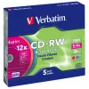 Verbatim CD-RW Colour 12x 700 MB 5 pezzi