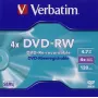 Verbatim DVD-RW 4,7 GB 4x, Jewel Case, 5 pz (43285)