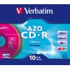 Verbatim CD-R AZO Colours 700 MB 48x 10 pz.