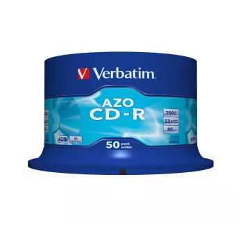 Verbatim CD-R AZO Crystal 700 MB 52x 50 pezzi