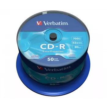 Verbatim CD-R Extra Protection 700 MB 52x 50 pezzi