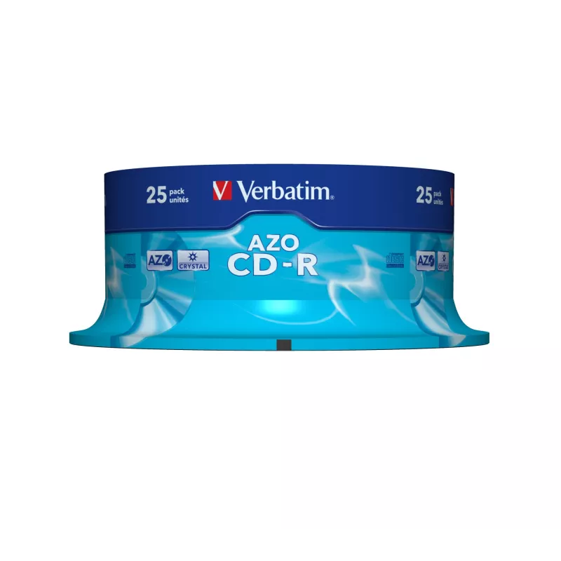 Verbatim CD-R AZO Crystal 700 MB 52x 25 pz.