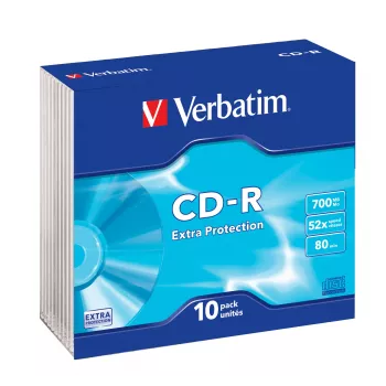 Verbatim CD-R Extra Protection 700 MB 52x 10 pz.