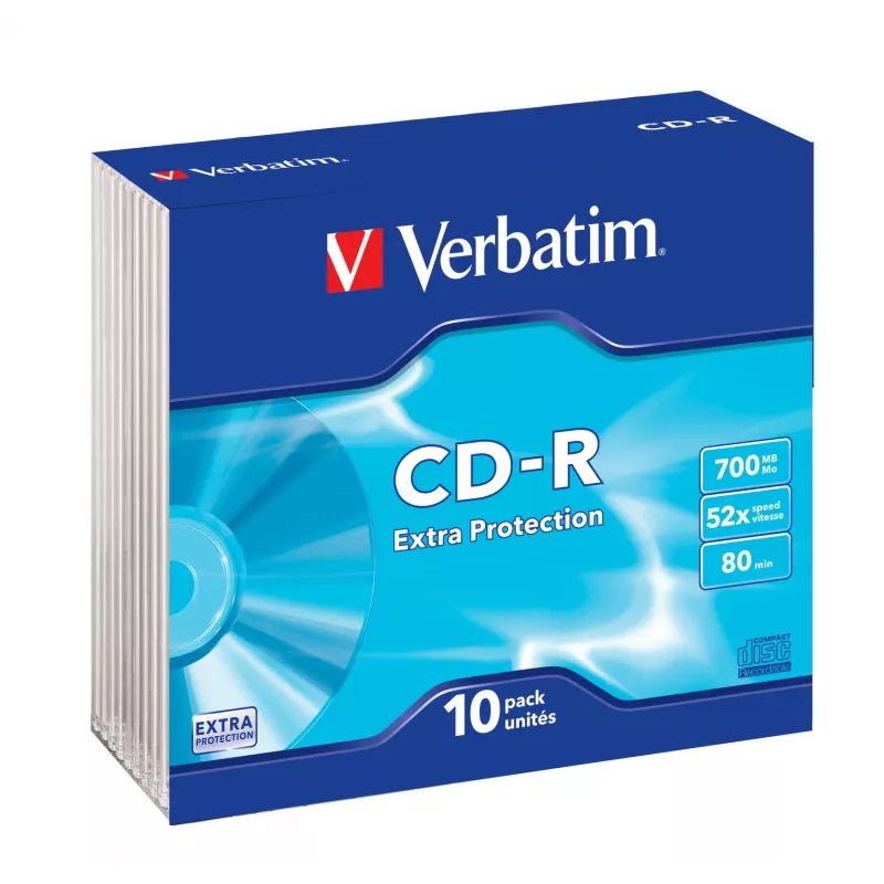 Verbatim CD-R Extra Protection 700 MB 52x 10 pz.