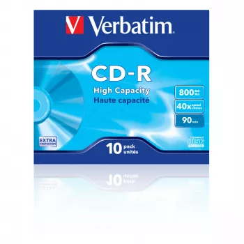 Verbatim CD-R High Capacity 800 MB 40x 10 pezzi