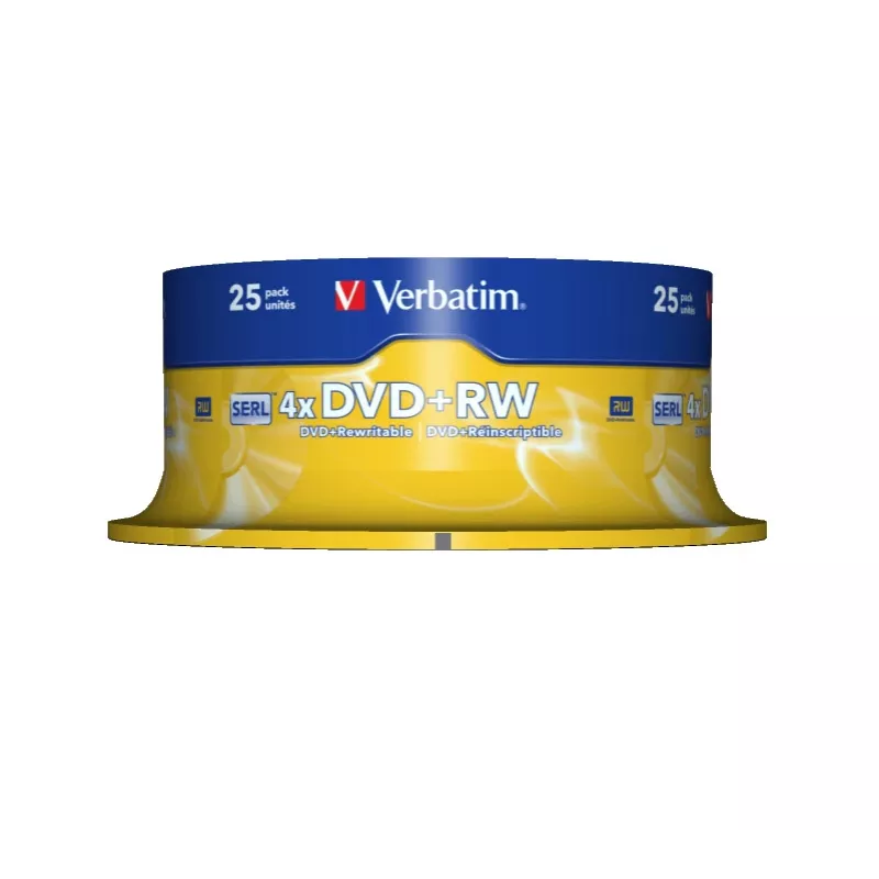 Verbatim DVD+RW Matt Silver 4,7 GB 25 pz.