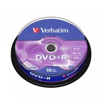 Verbatim DVD+R Matt Silver 4,7 GB 10 pezzi