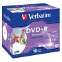 Verbatim DVD+R Wide Inkjet Printable ID Brand, DVD+R, 120 mm, stampabile, custodia jewel, 10 pz., 4,7 GB