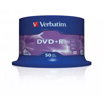 Verbatim VB-DPR47S3A, DVD+R, 120 mm, spindel, 50 pz., 4,7 GB