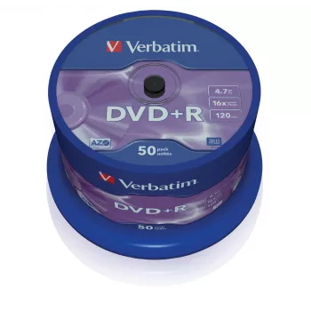 Verbatim VB-DPR47S3A, DVD+R, 120 mm, spindel, 50 pz., 4,7 GB