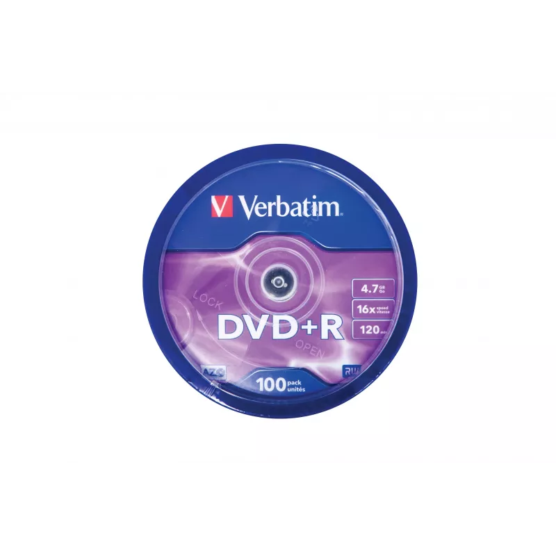 Verbatim DVD+R Matt Silver 4,7 GB 100 pz.